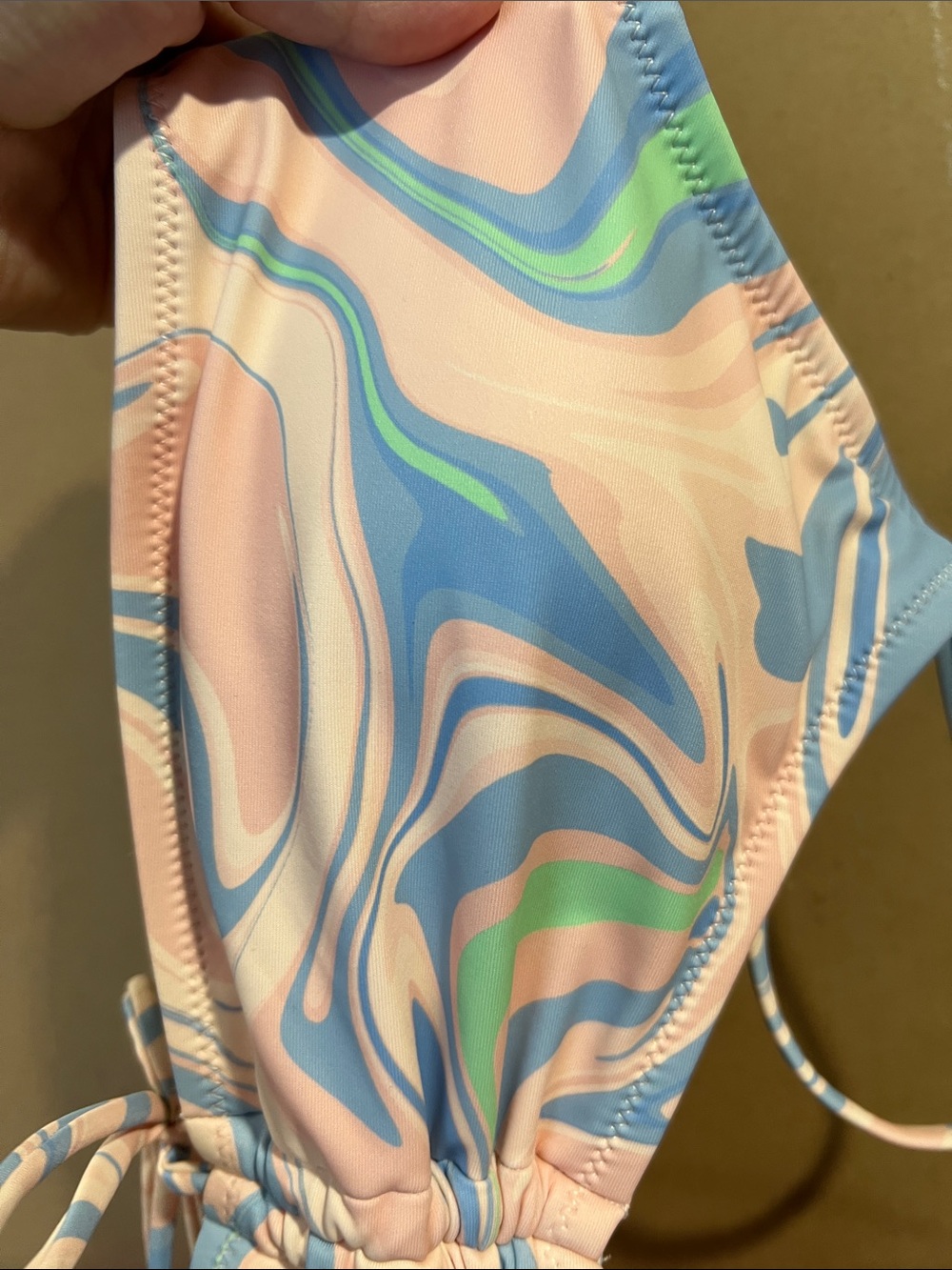 Jessica Simpson bikini with cover up Medium M NEW NWT pink blue green - Picture 7 of 12